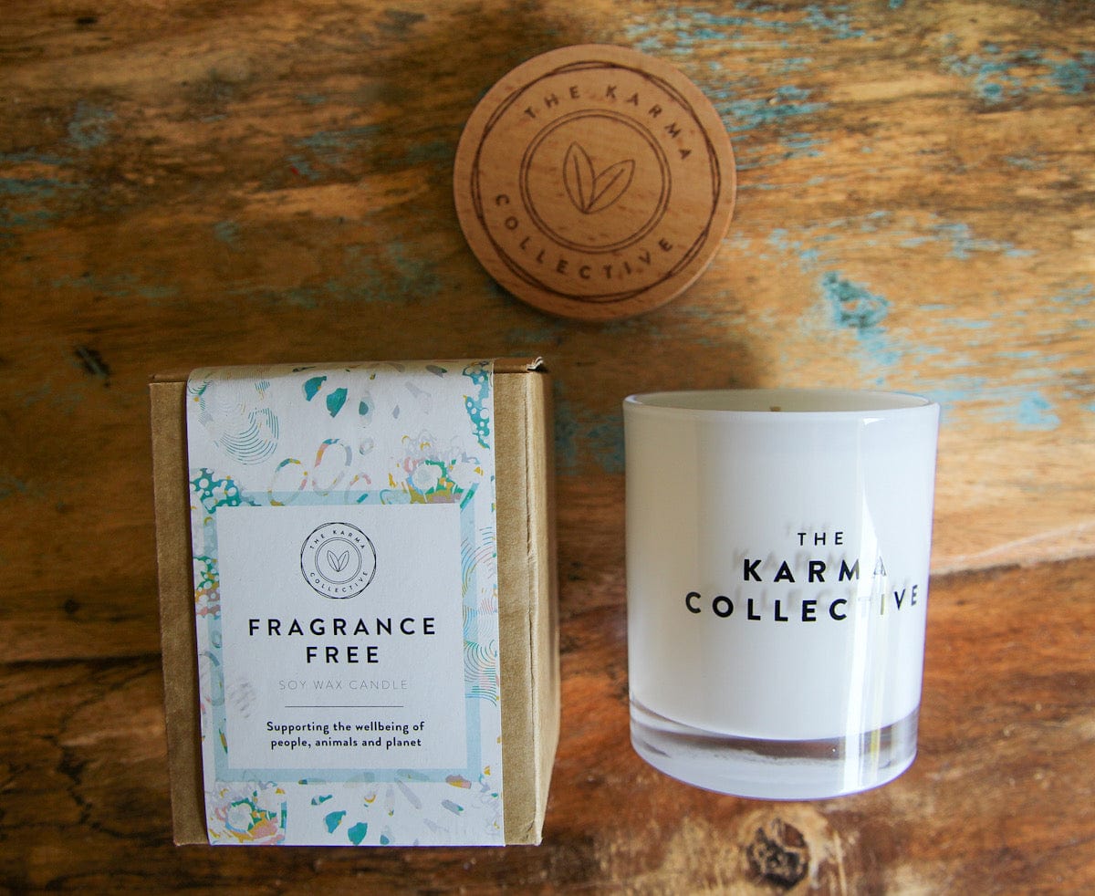Fragrance Free Soy Wax Glass Candle