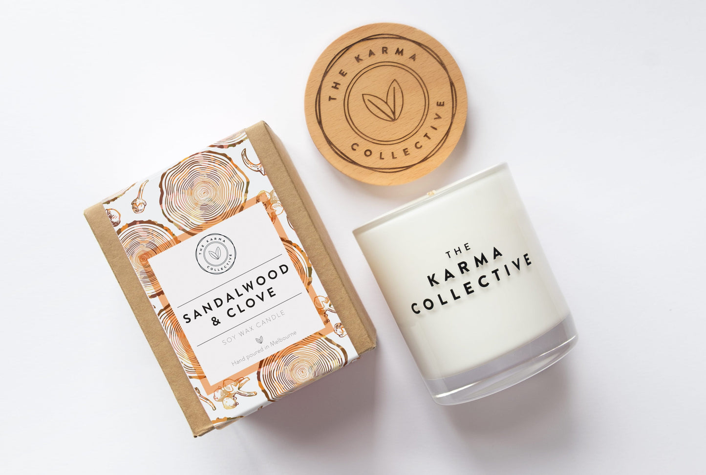 Clearance Sandalwood & Clove Scented Soy Candle