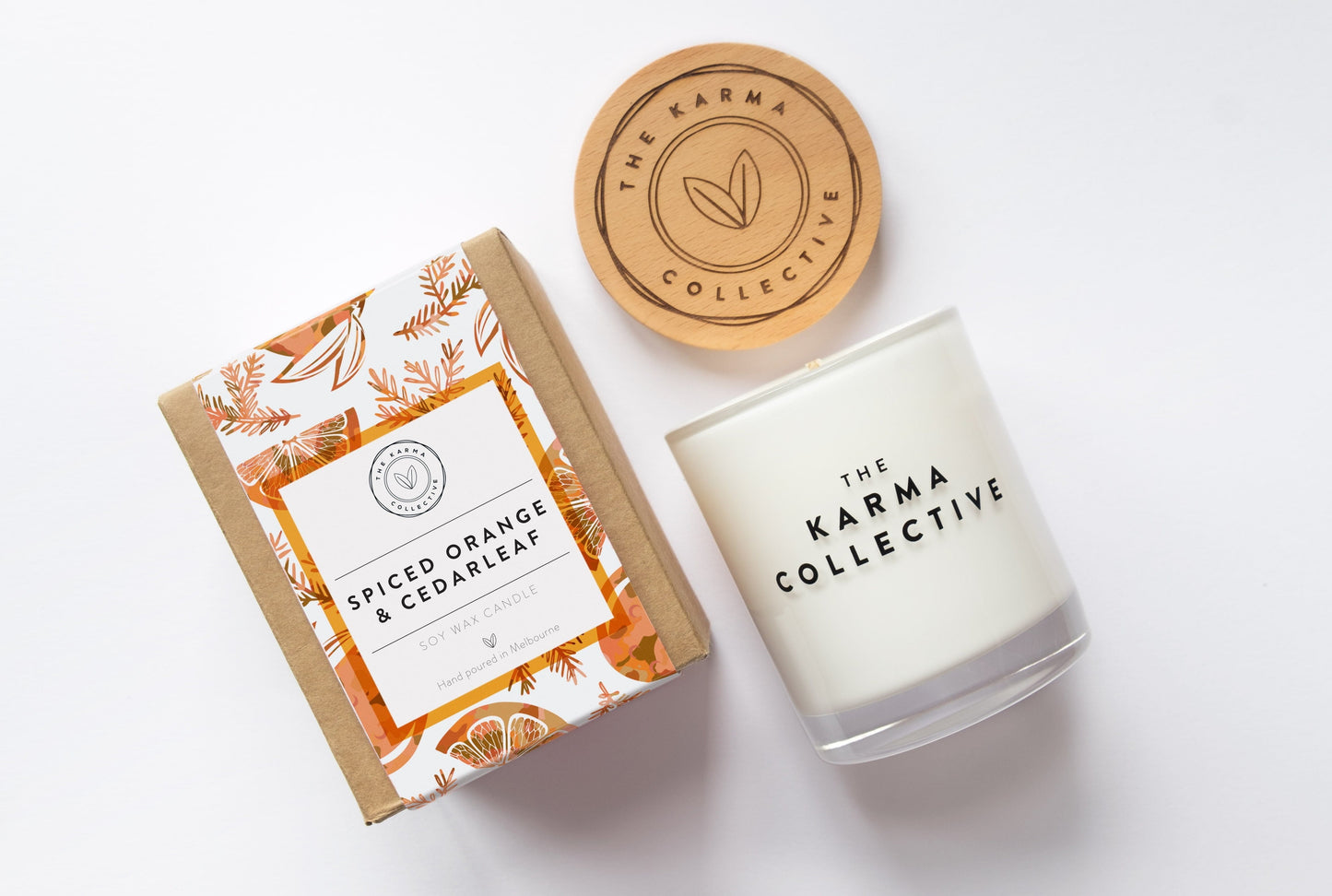 Clearance Spiced Orange & Cedarleaf Scented Soy Candle