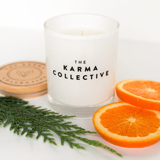 Clearance Spiced Orange & Cedarleaf Scented Soy Candle