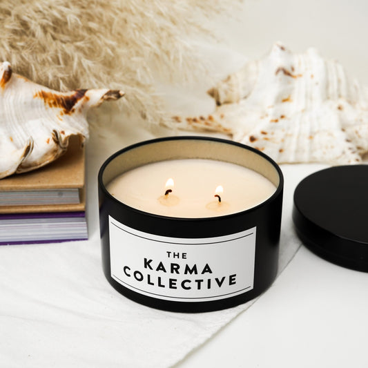 Phillip Island Scented Soy Candle Tin - Matte Black