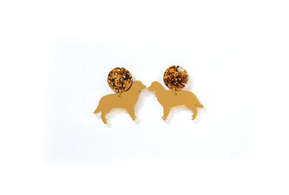 Handmade Dog Shaped Earrings