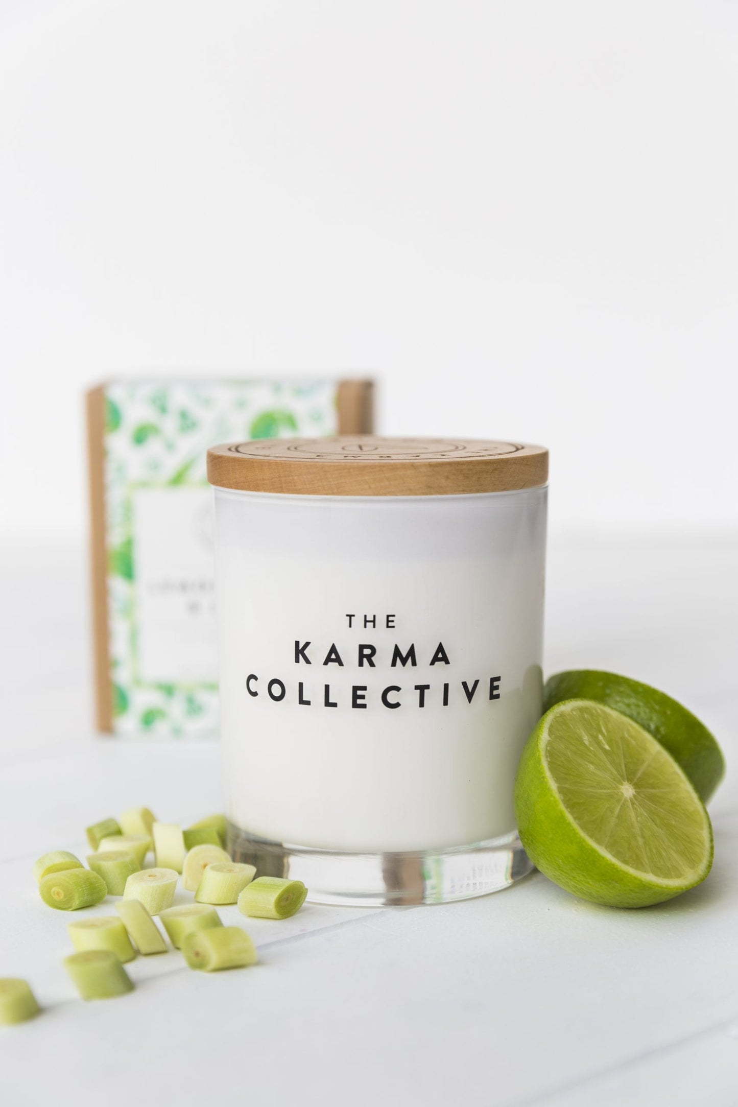 Lemongrass & Lime Scented Soy Candle