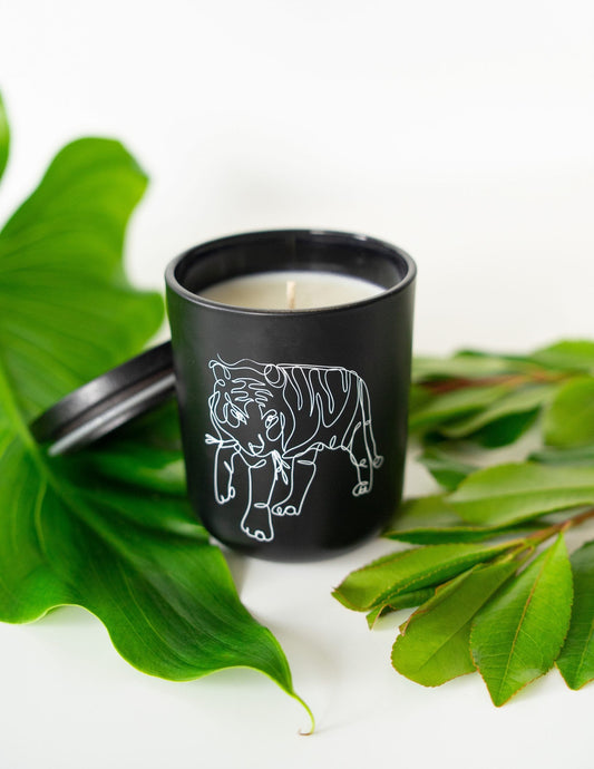 Tiger Soywax Candle - Wildlife Collection